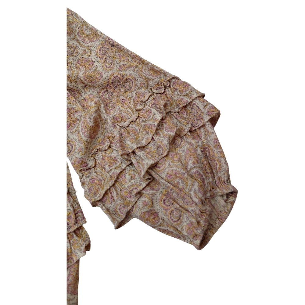 Denim & Supply Ralph Lauren Boho Paisley Blouse in Pink and Cream - Picture 4 of 9